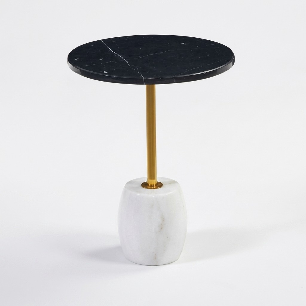 Luxuriöser Marmor Tisch Wohnzimmer Möbel Rundes Design Couchtisch Stil