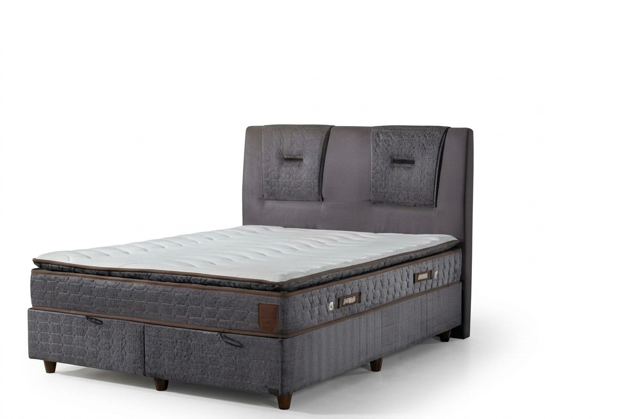 Luxuriöses Bettgestell mit elegantem Design und hochwertiger Polsterung