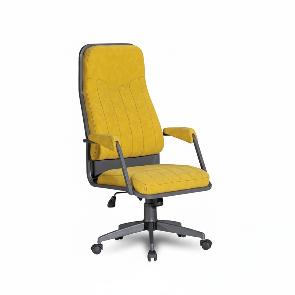 Luxus Bürostuhl Sessel Chefsessel Bürosessel Drehstuhl Stuhl Gelb Wohnzimmer