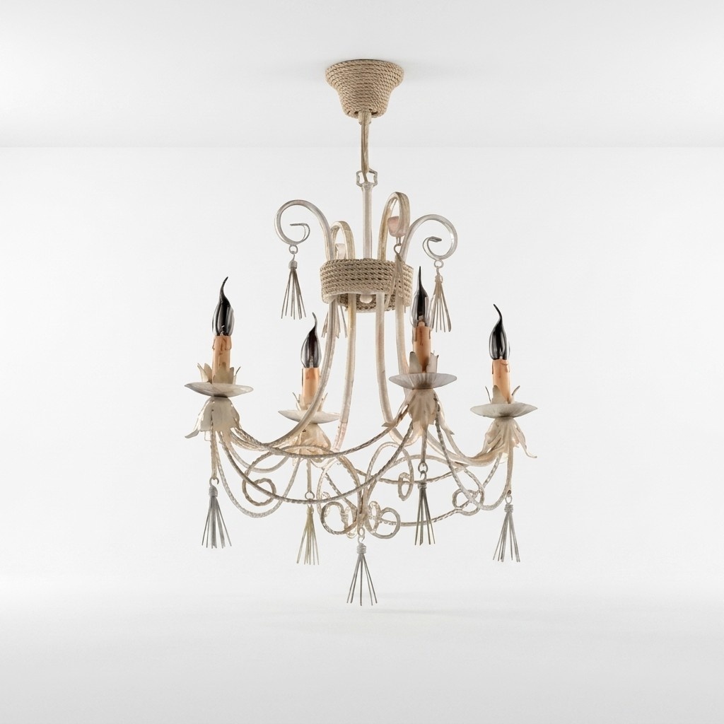 Luxus Deckenleuchter Lüster Kronleuchter Deckenlampe Lampen Beige Art
