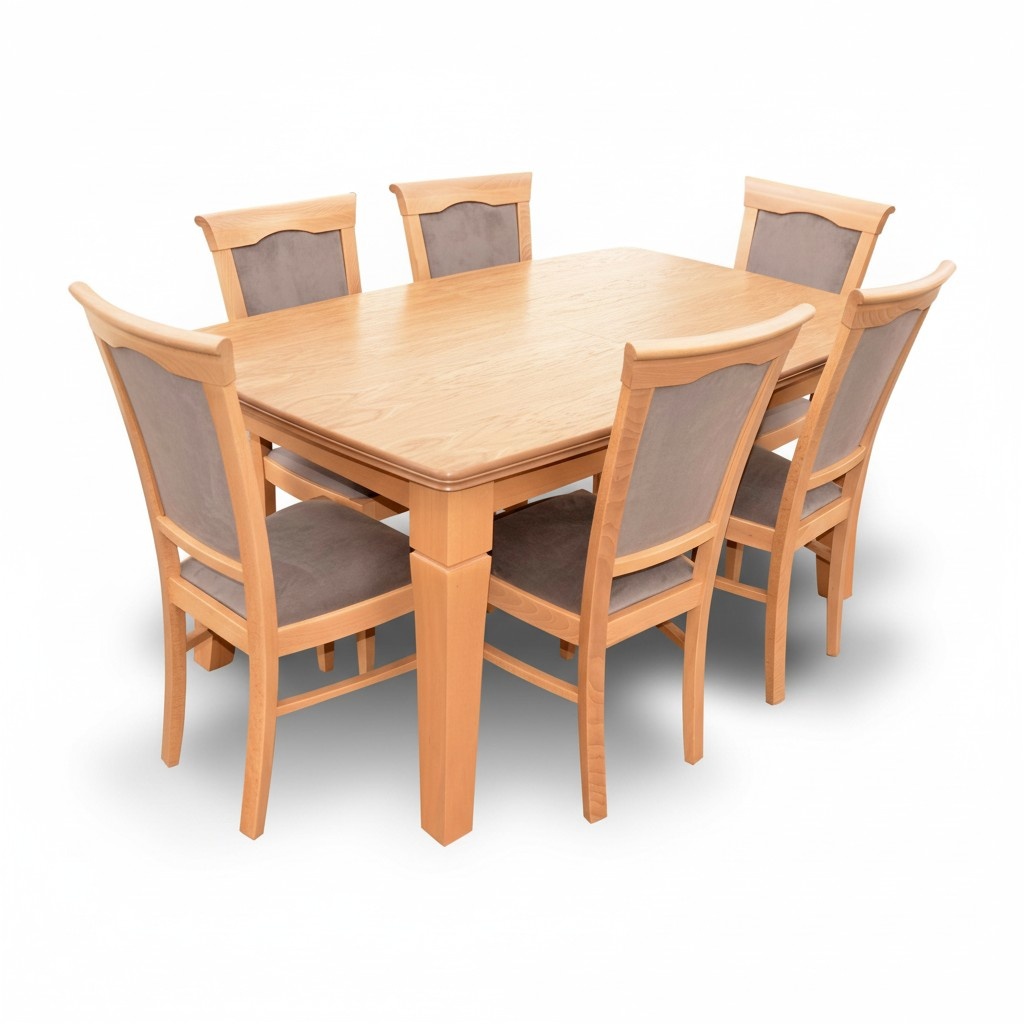 Luxus Designer Esszimmer Set Garnitur Stuhl Tisch Gruppe 7tlg. Möbel Gruppen Neu