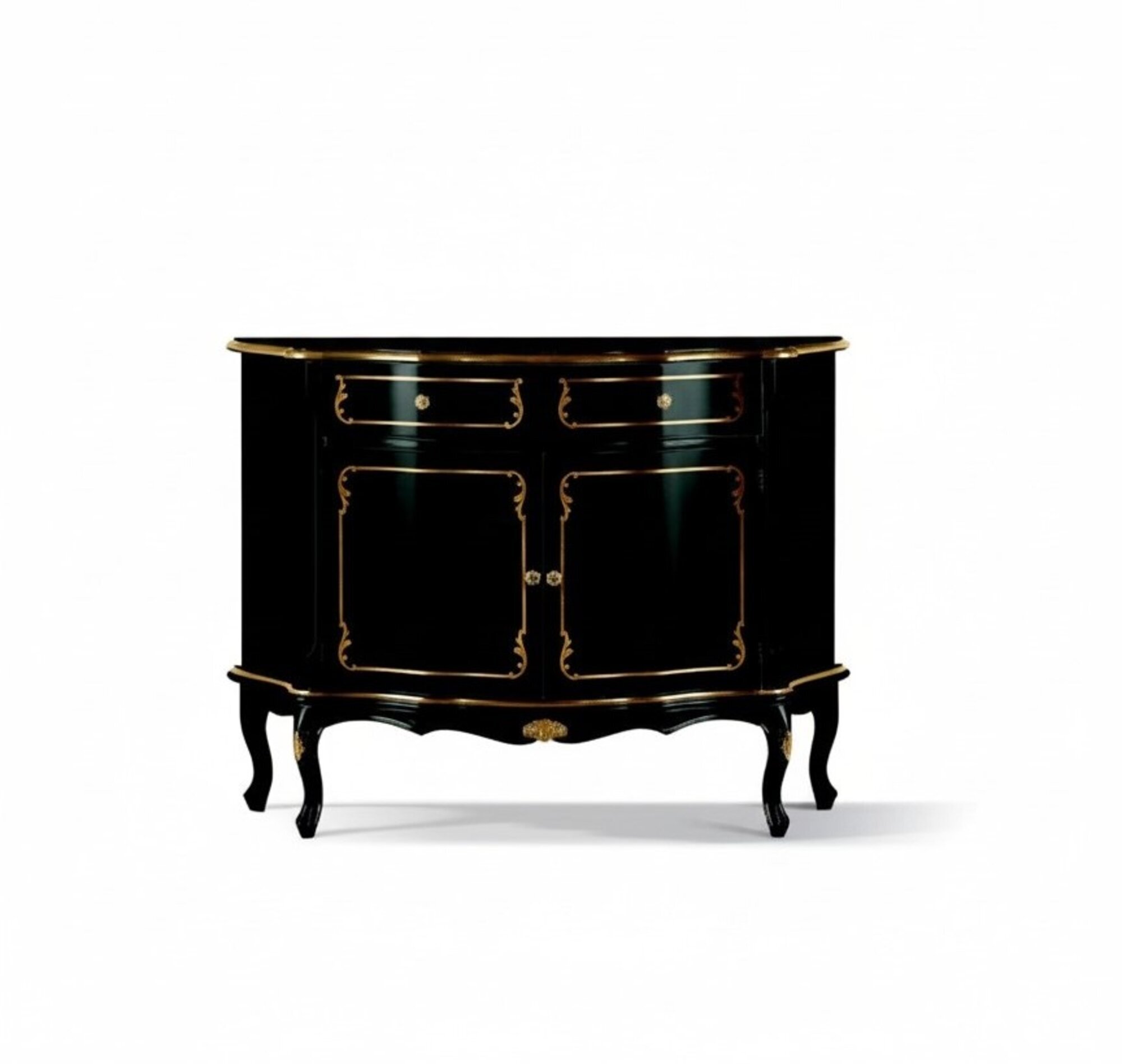 Luxus Italienische Holz Möbel Kommode Schwarz Luxus Buffet Schrank