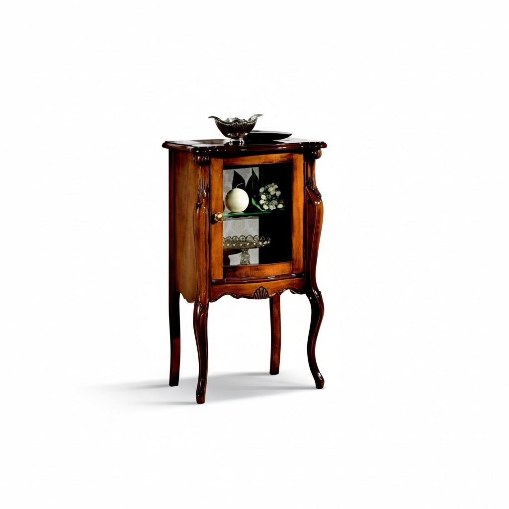 Designer Italienische Möbel Vitrine Barock Kleiderschrank Glasschrank Anrichte Neu