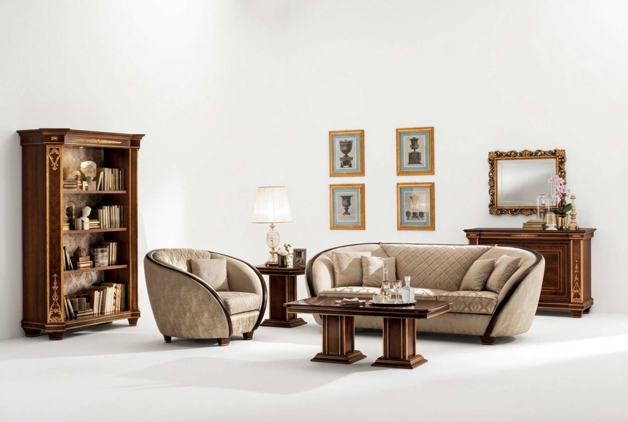 Italienische Sofagarnitur 3+2+1 Modell ARREDOCLASSIC™
