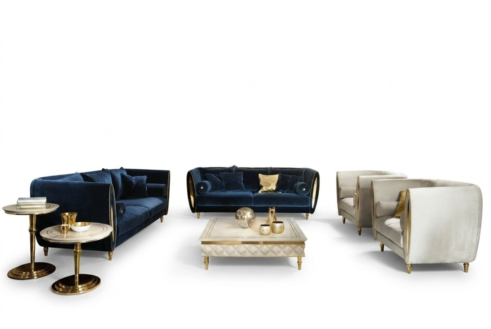 Elegante 3+2 Sofagarnitur arredoclassic™ 3-/ 2-Sitzer Sofas