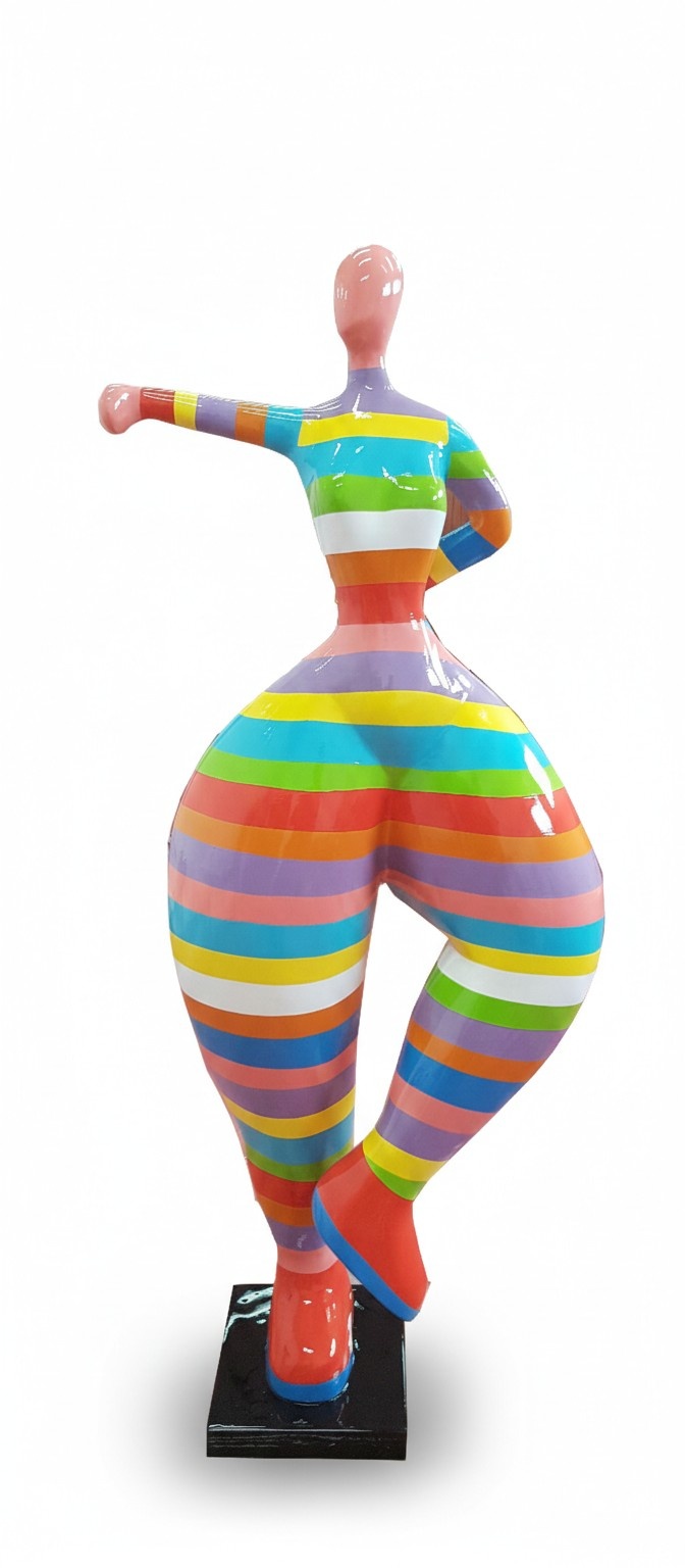 Luxus Laden Dekoration Handbemaltes 132cm Figur Statue Skulptur Deko