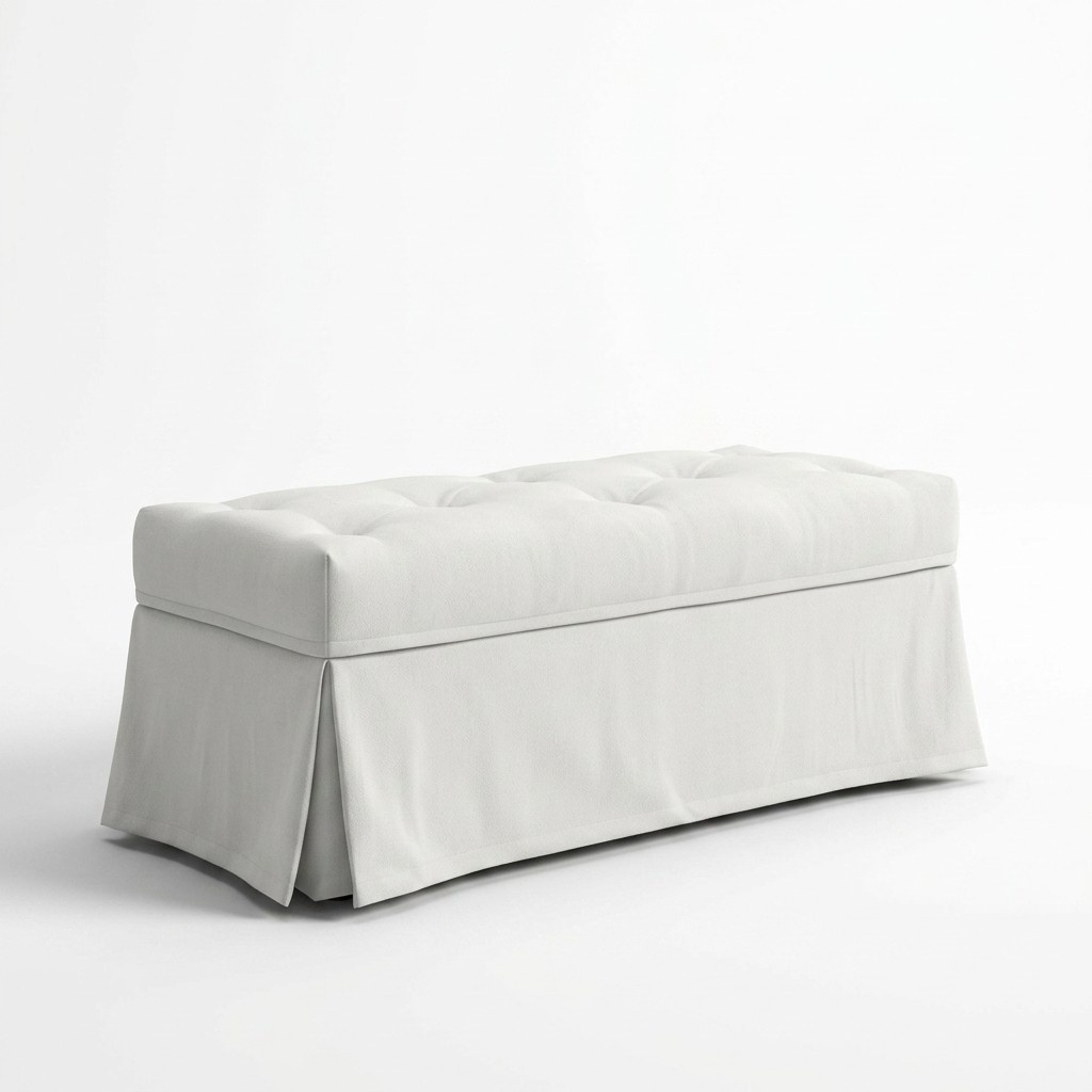 Luxus Landhaus Stil Hocker Möbel Polsterhocker Design Sitz Sitzbank Fußhocker