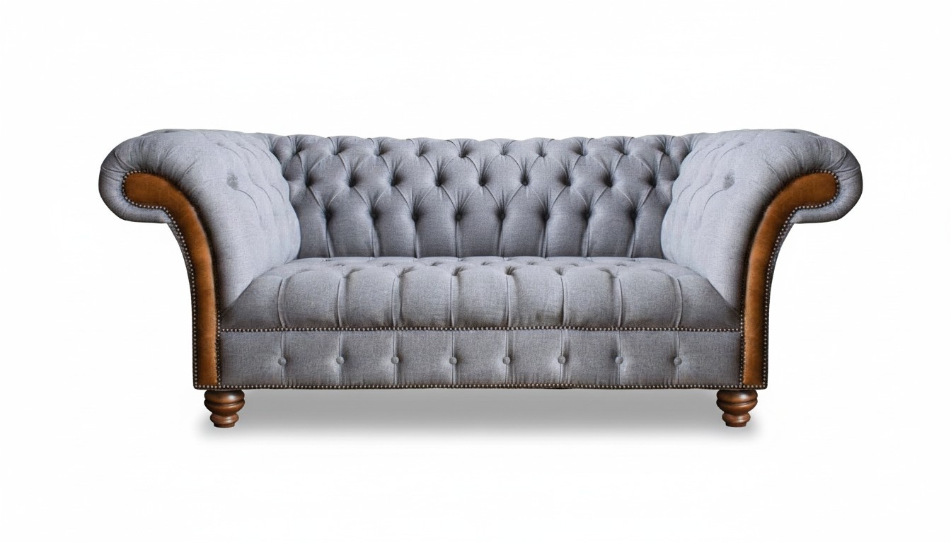 Luxus Modern Dreisitzer Sofa Couch Wohnzimmer Chesterfield Textil Möbel