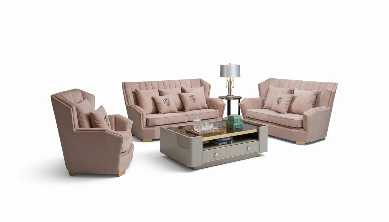 Luxus Möbel Sofagarnitur Couch Sofa Polster 321 Sitzer Couchtisch Couchen