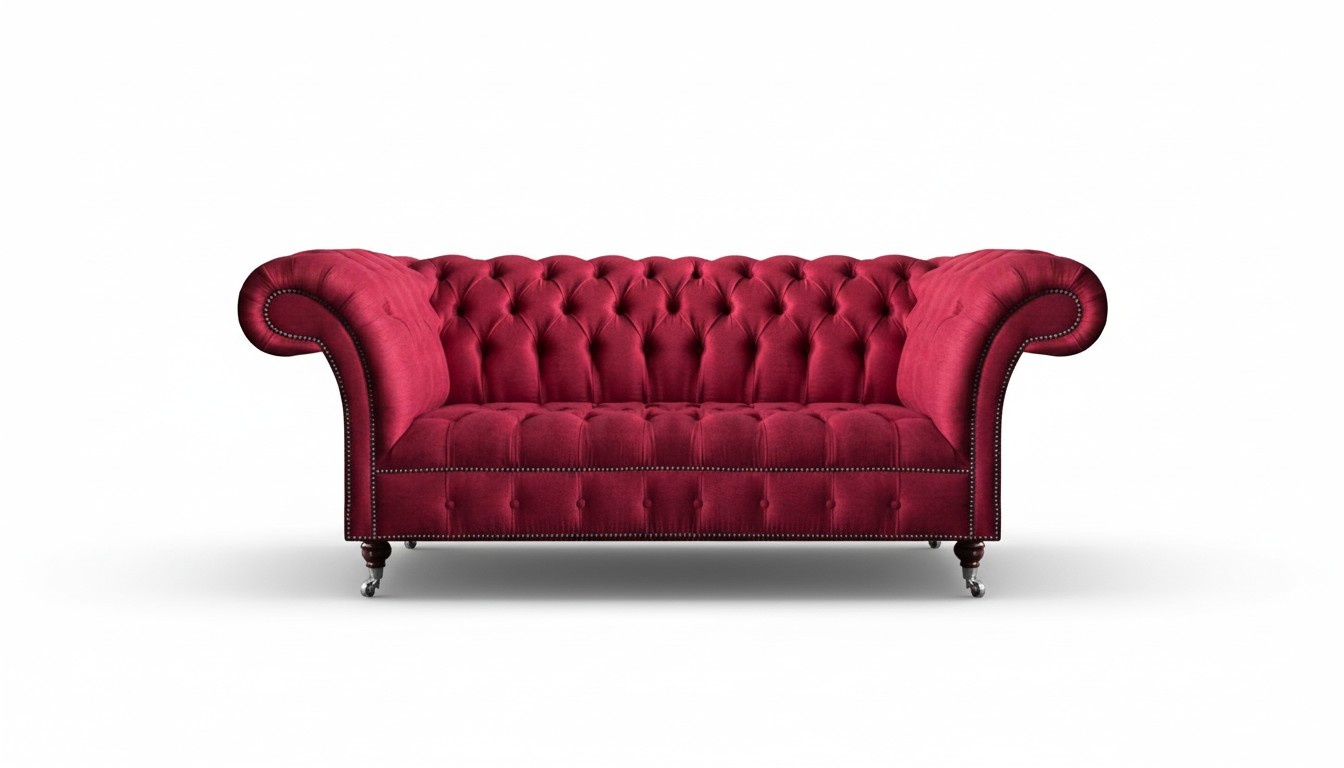 Luxus Rosa Wohnzimmersofa Dreisitzer Sofa Couch Textil Polstermöbel