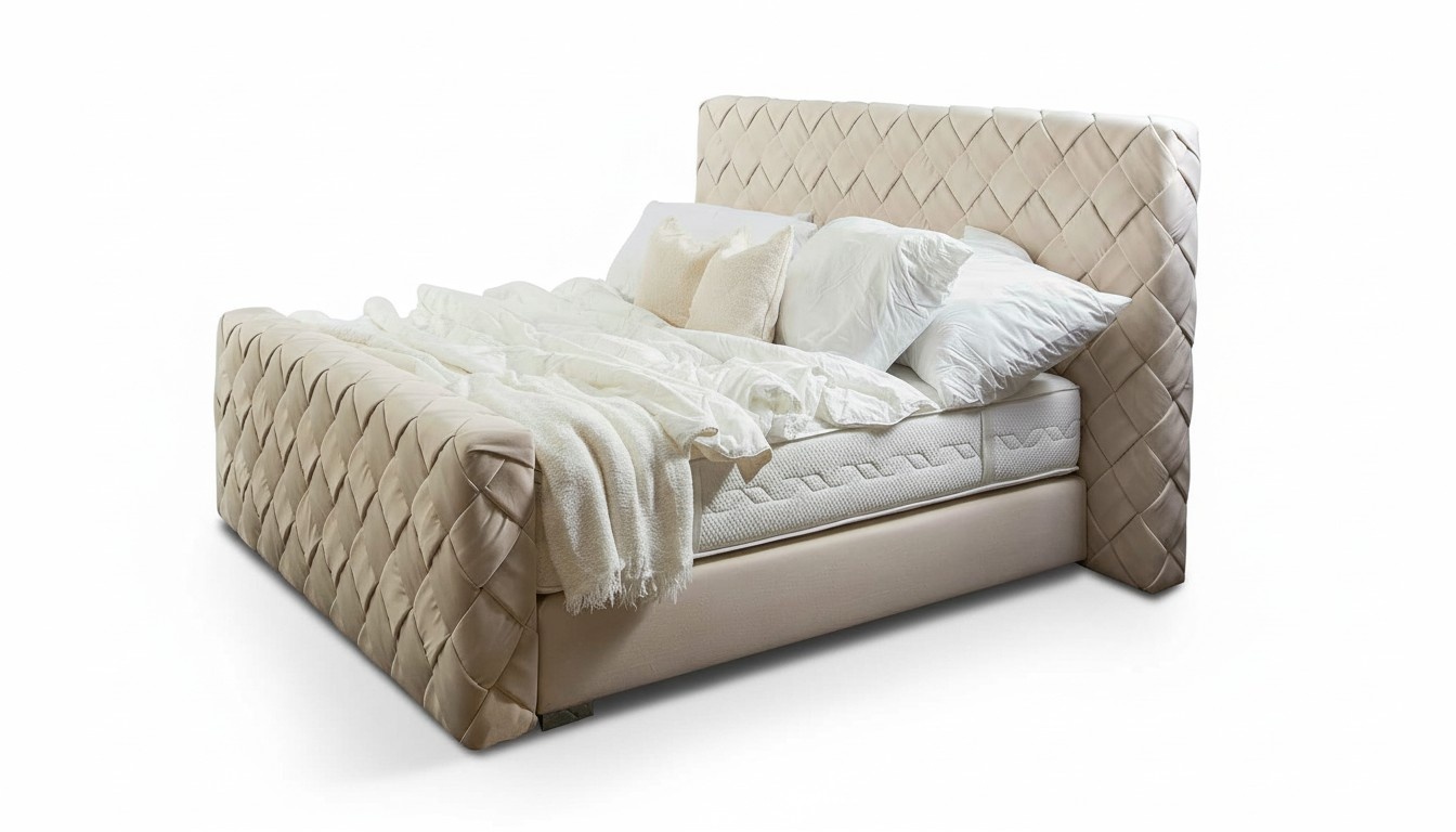Luxus Schlafzimmer Möbel Betten Modern Bettrahmen 160x200 cm Design Kopfteil