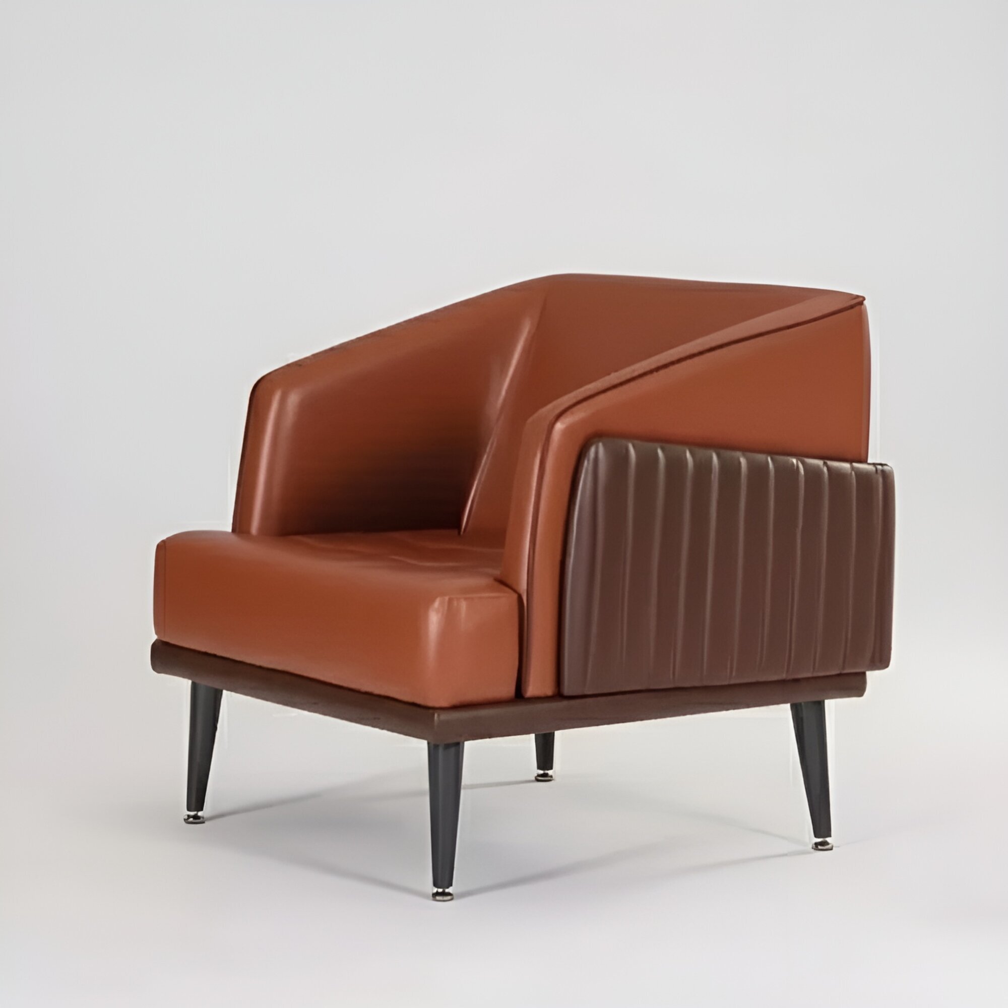 Luxus Sessel Stil Modern Arbeitzimmer Polster Stoff Design Büro Möbel Neu