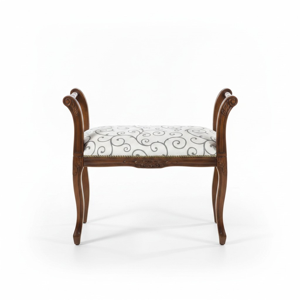 Luxus Sitzbank Hocker Polster Sitz Design Textil Stoff Neu Sitzmöbel