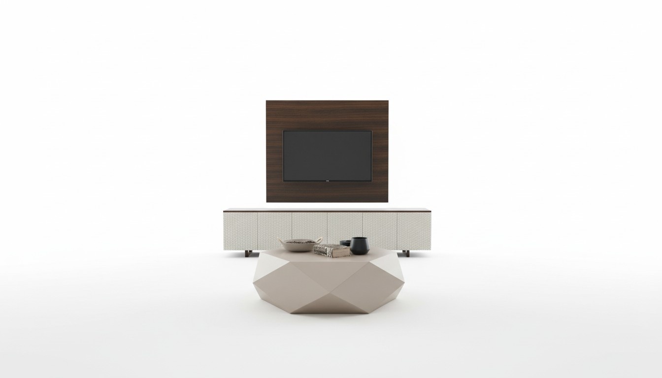 Luxus tv Schrank Fernseh Ständer Sideboard Couchtisch Fernsehwand 3tlg