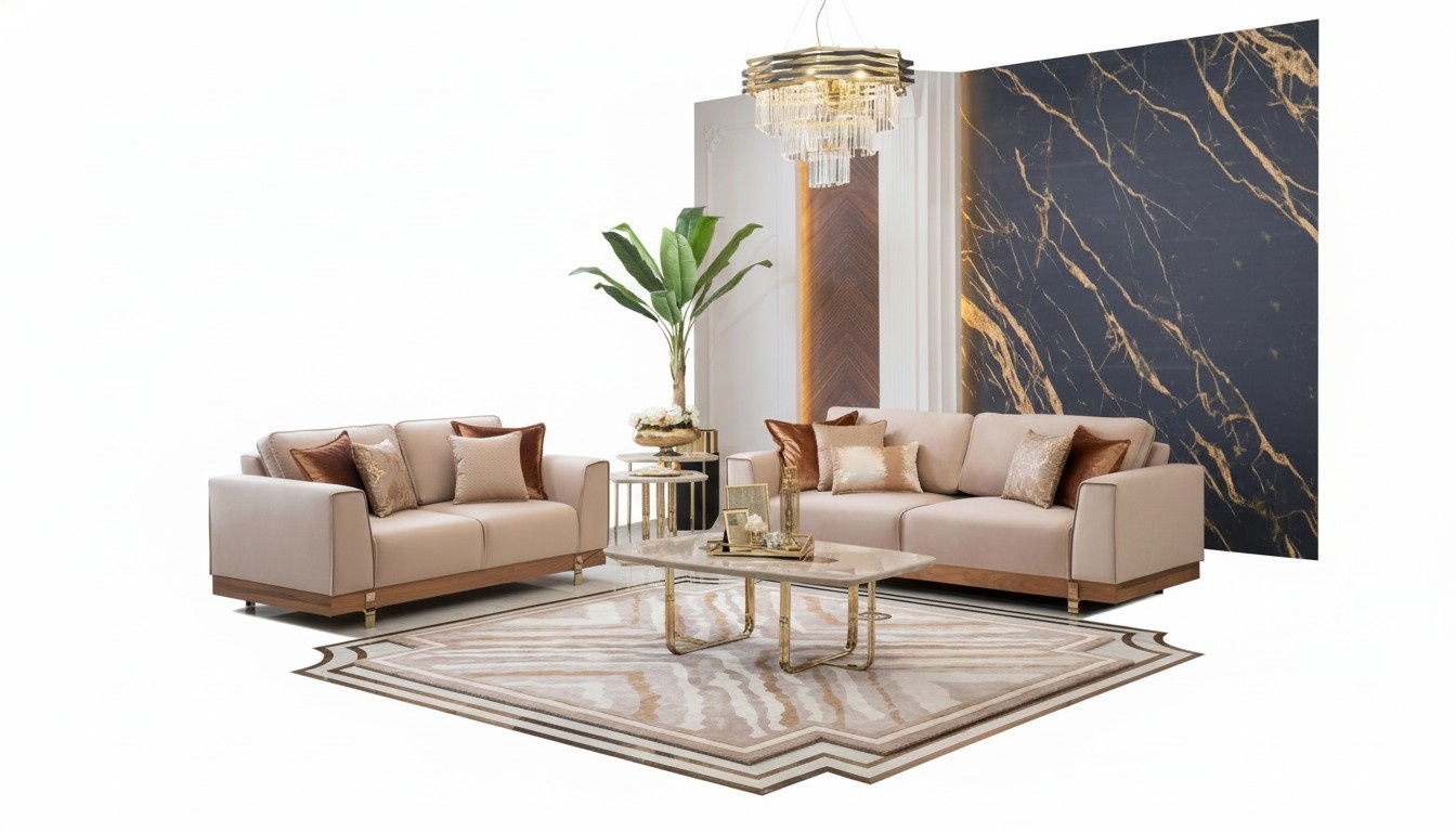 Luxus Wohnzimmer Set