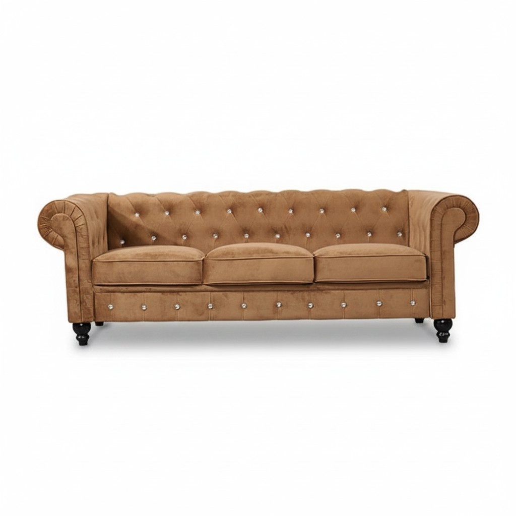 Marken Möbel jvmoebel ® Chesterfield Sofa Couch Textil Stoff Garnitur Textil
