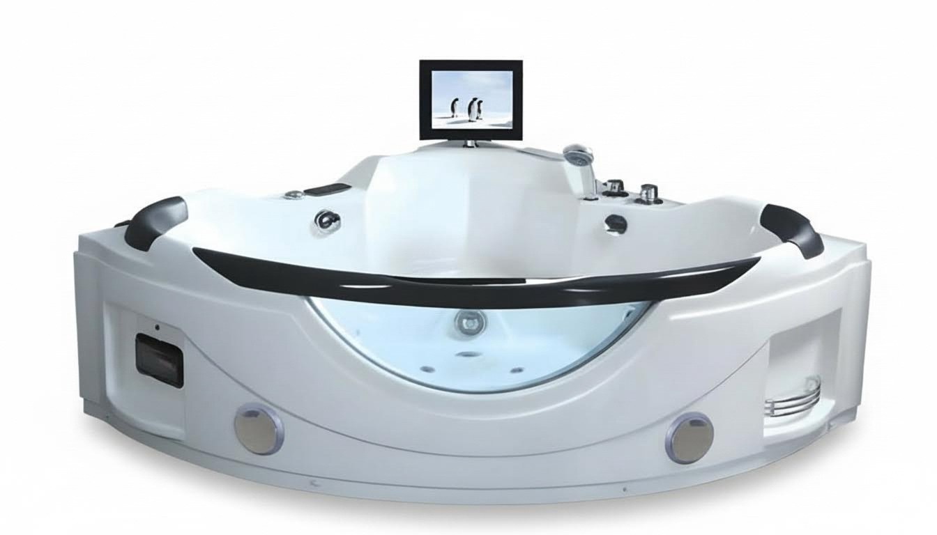 Massagebadewanne Whirlpool Badewanne Blubberbad Spa-Bad Whirlwanne 150x150 cm