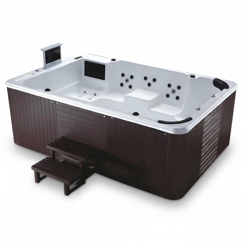 Massagebecken Außenwhirlpool Outdoor-Spa Whirlpool Whirlwanne 308x208 cm