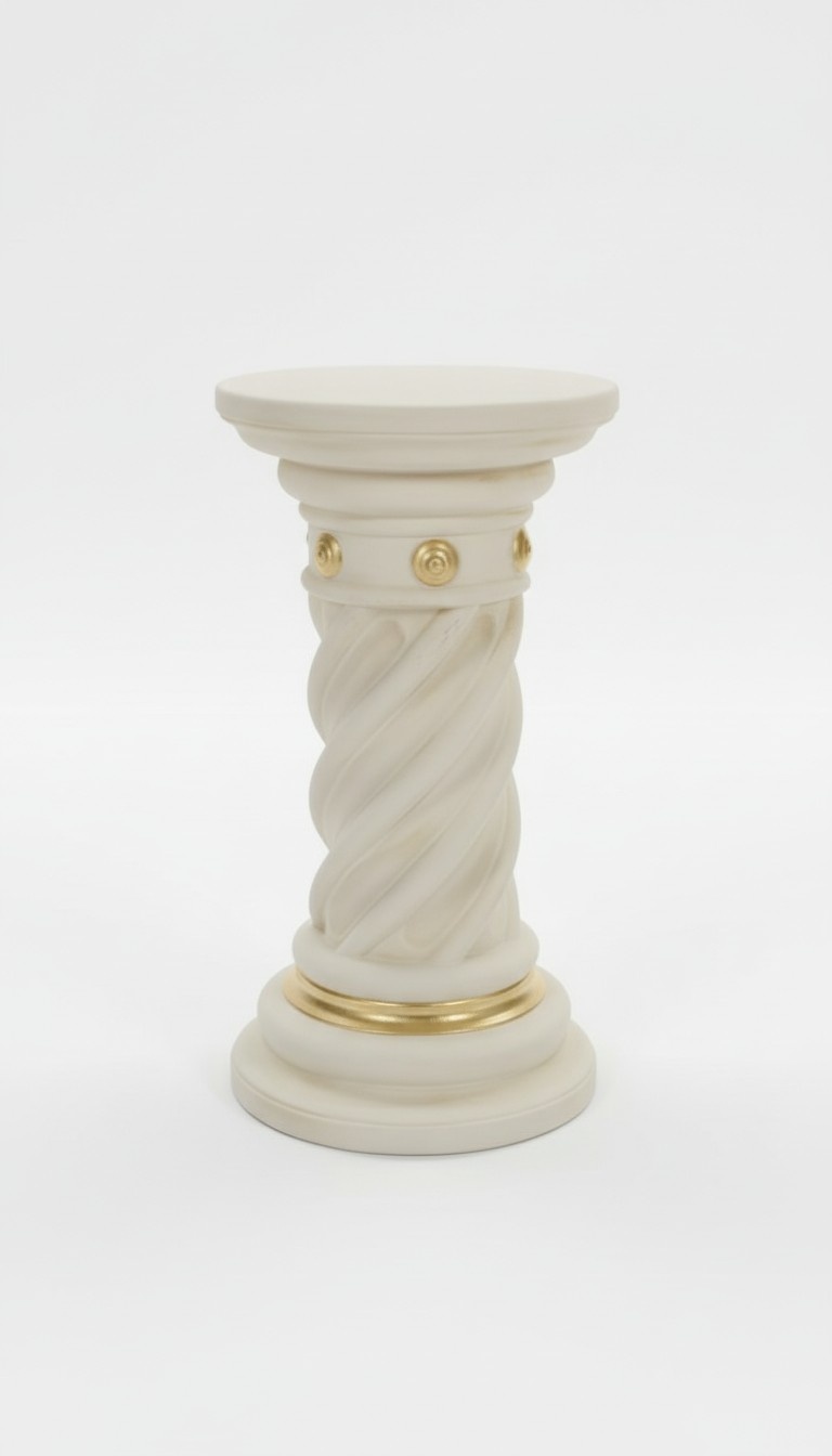 Medusa Säule Römische Säulen Marmor Antik Skulptur Figur Deko Dekoration