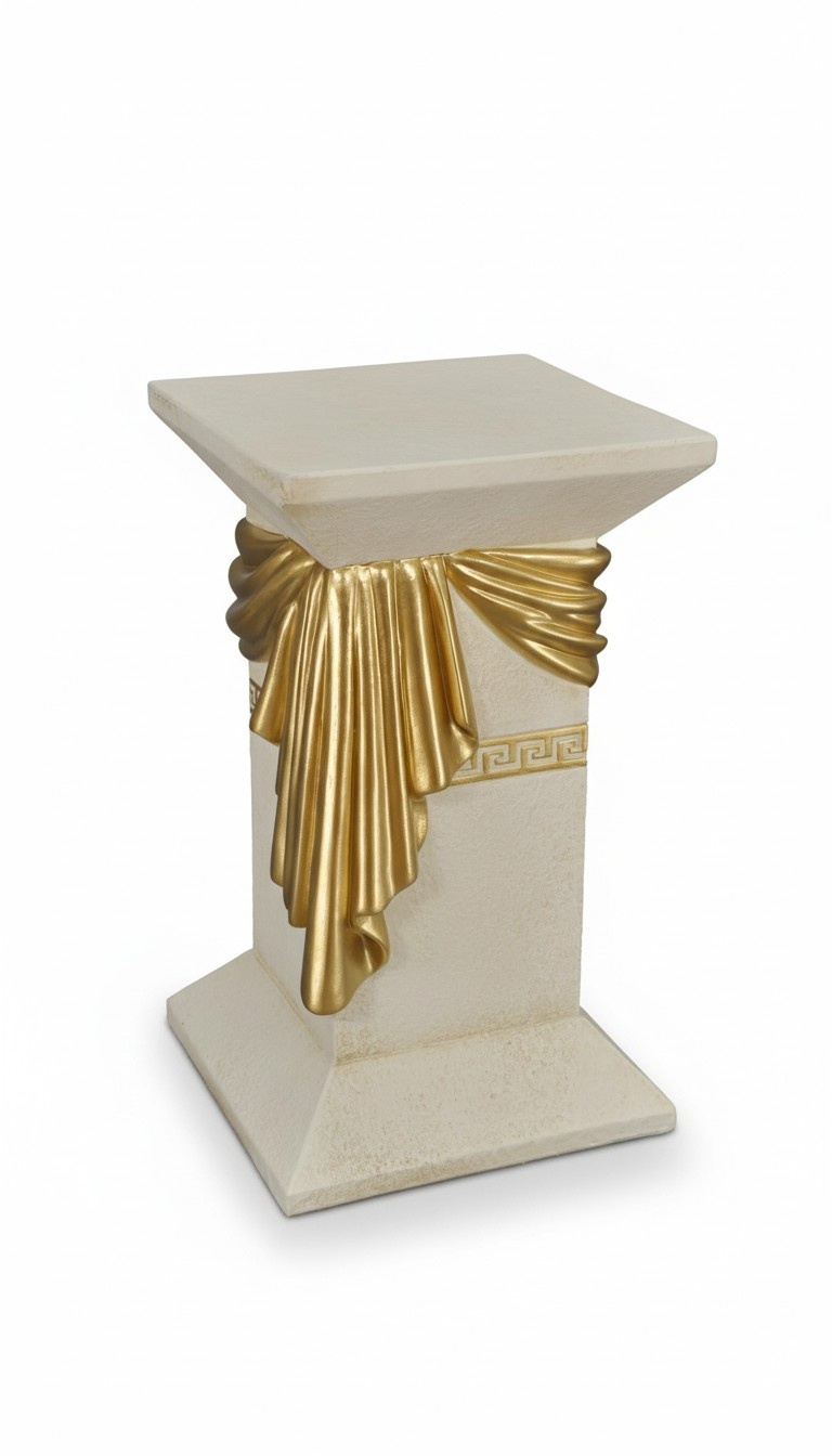 Medusa Antik Säule Römische Säulen Marmor Skulptur Figur Dekoration Deko
