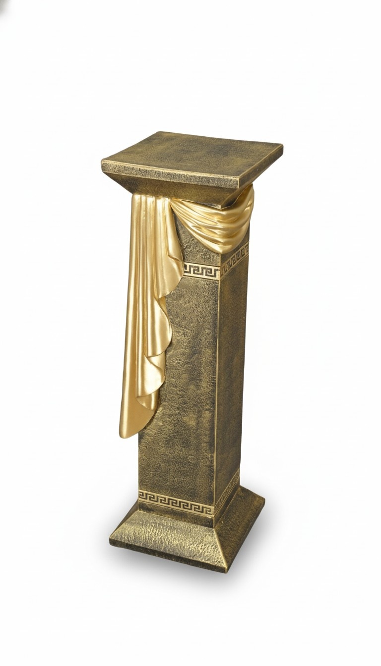Medusa Säule Römische Säulen Marmor Figur Skulptur Deko Antik Dekoration
