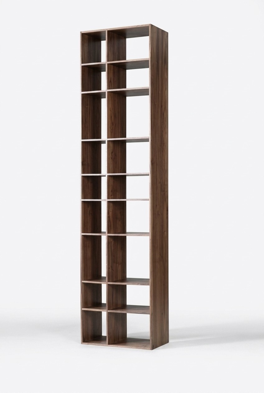 Modern Braun Holz Bücherregal Wohnzimmer Regale Einrichtung Neu Möbel