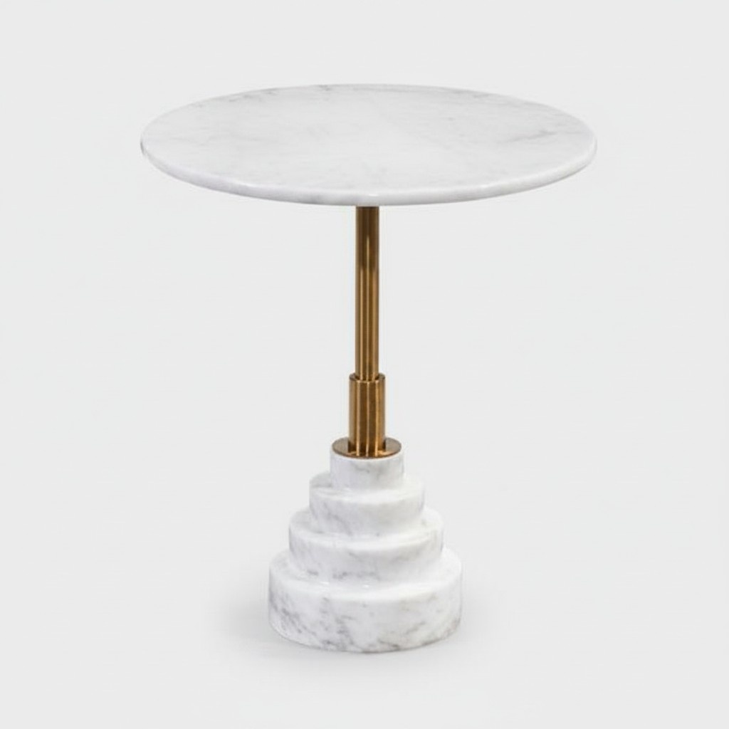 Modern Couchtisch Luxus Weiß Tisch Beistell Tische Wohnzimmer Rund neu