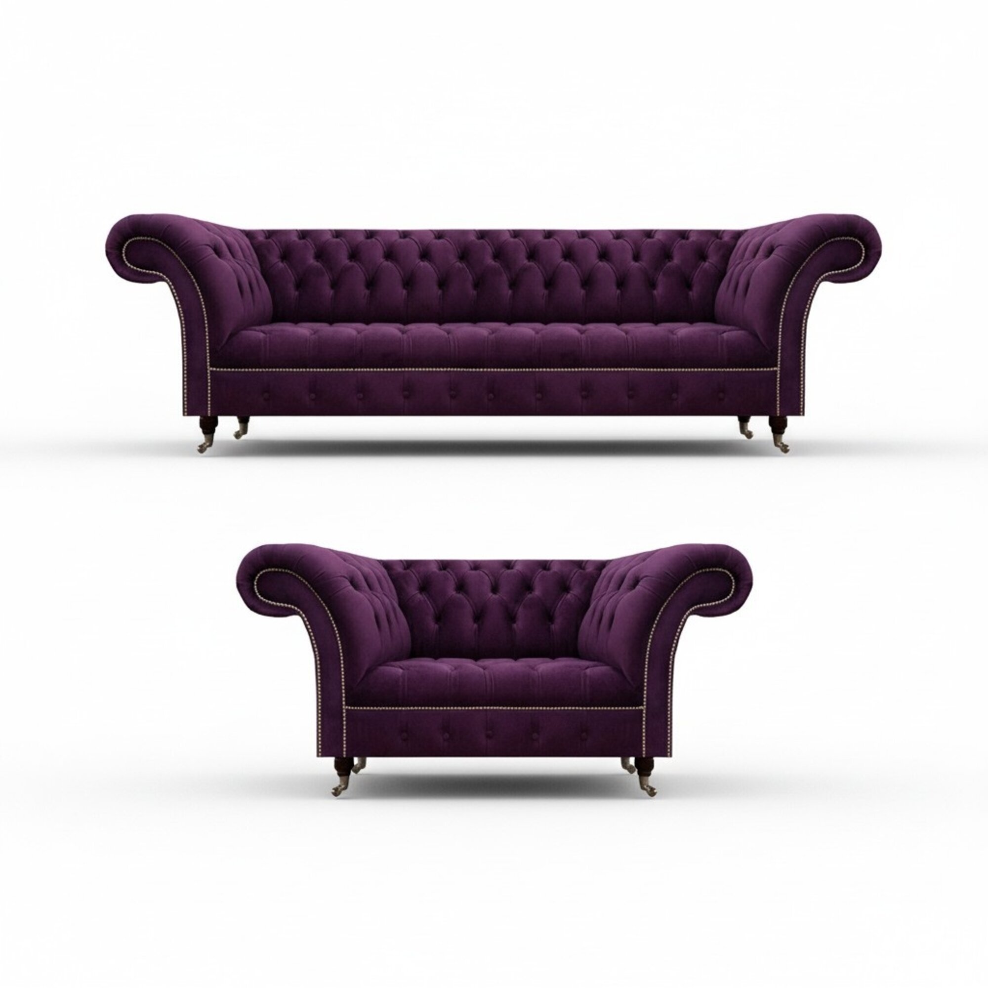 Modern Design Möbel 2x Sofas Polstermöbel Sofagarnitur Wohnzimmer