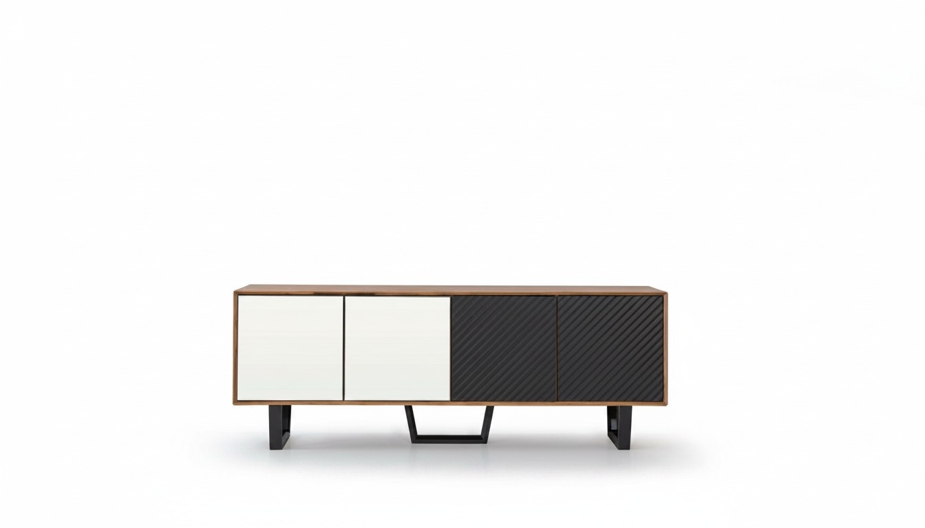 Modern Esszimmer Set Besteht aus 4tlg. Sideboard mit 3x Spiegel Neuheit