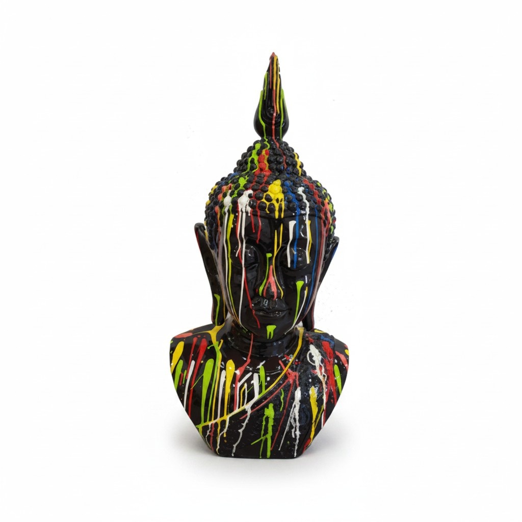 Modern Skulptur Buddha Malaysia Kunststoff Dekorative Figur Garten