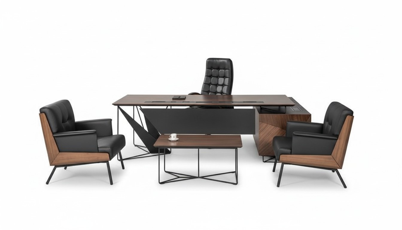 Elegantes 5-teiliges Büromöbel Set für modernes