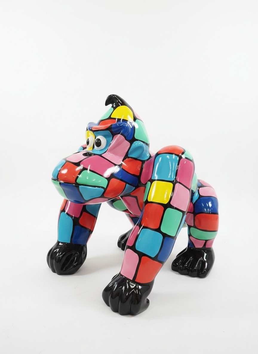 Moderne Dekoration Haus Garten Deko Figur Statue Skulptur Gorilla