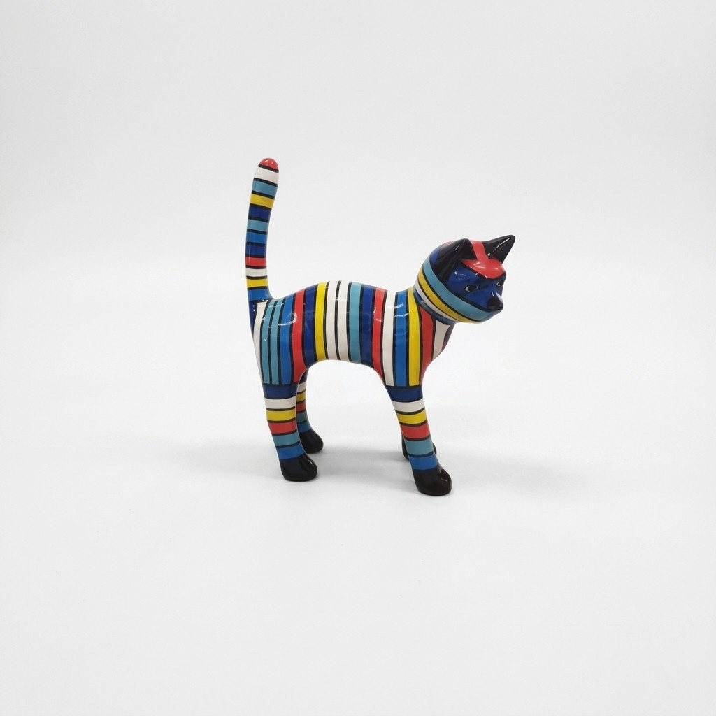 Moderne Skulptur Dekoration Abstrakte Figur Statuen Deko Statue Katze Kunststoff