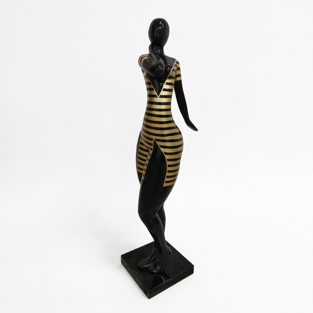 Moderne Skulptur Dekoration Figur Statuen Deko Statue black Frauen