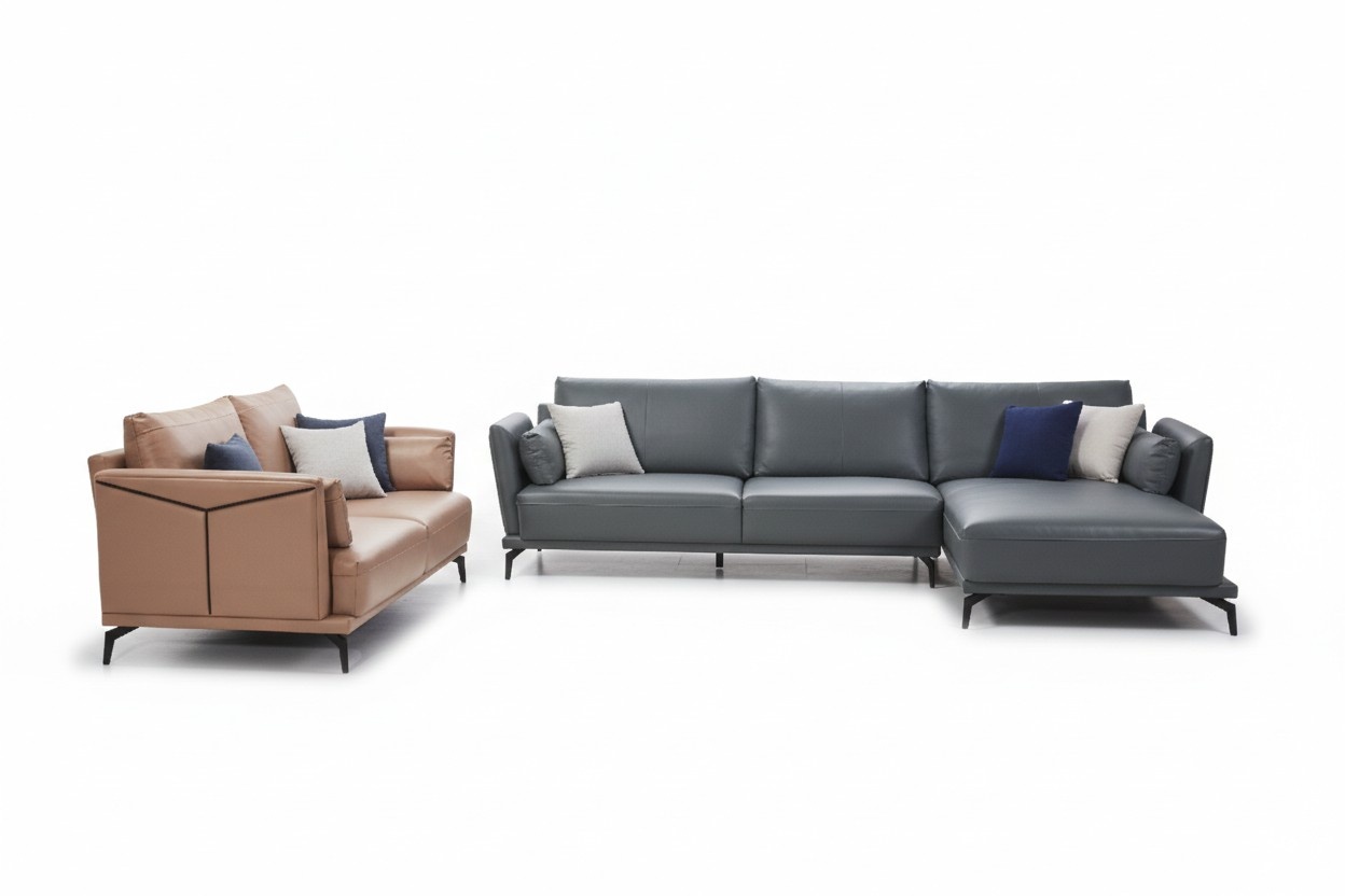 Moderne Sofa Eckgarnitur L Form Polster Sitz Ecke Couch 2 Sitzer Gruppe