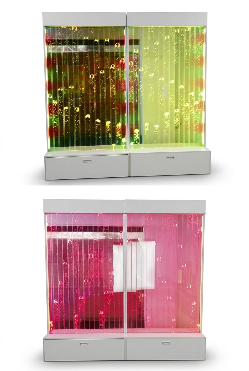 Moderne Dekorative Trennwand Wasser Wände LED Wasserwand Beleuchtete Wand