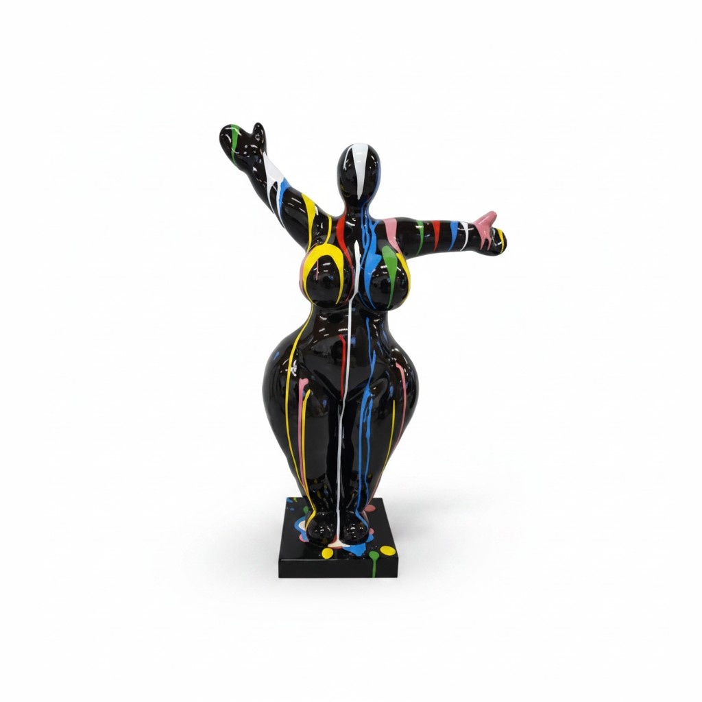 Moderne Wohnzimmer Dekoration Statue Skulpturen Abstrakt 85cm Bunte