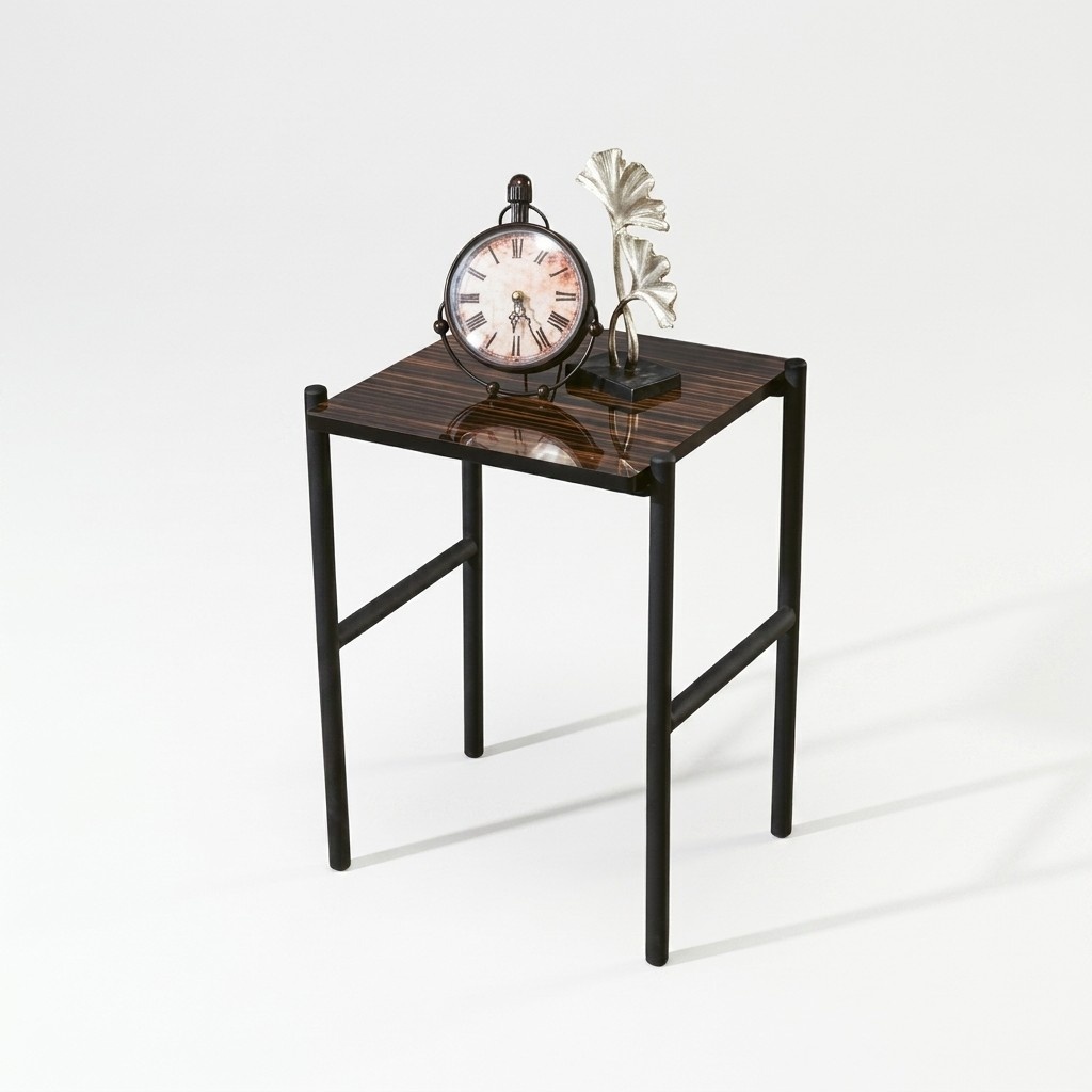 Moderner Brauner Beistelltisch Wohnzimmer Tisch Luxus Holz Stil Möbel