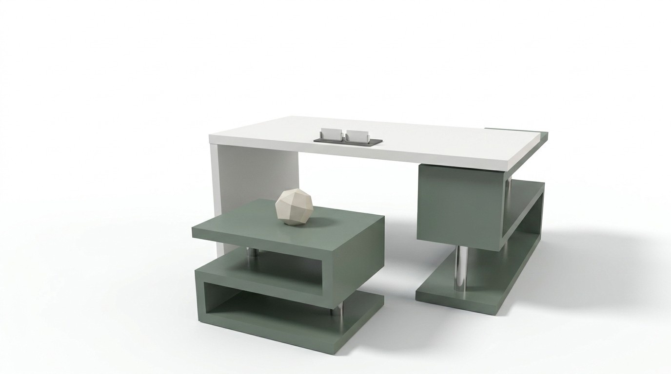 Moderner Büro Set Bürogarnitur Holzmöbel Schreibtisch Aktenschrank