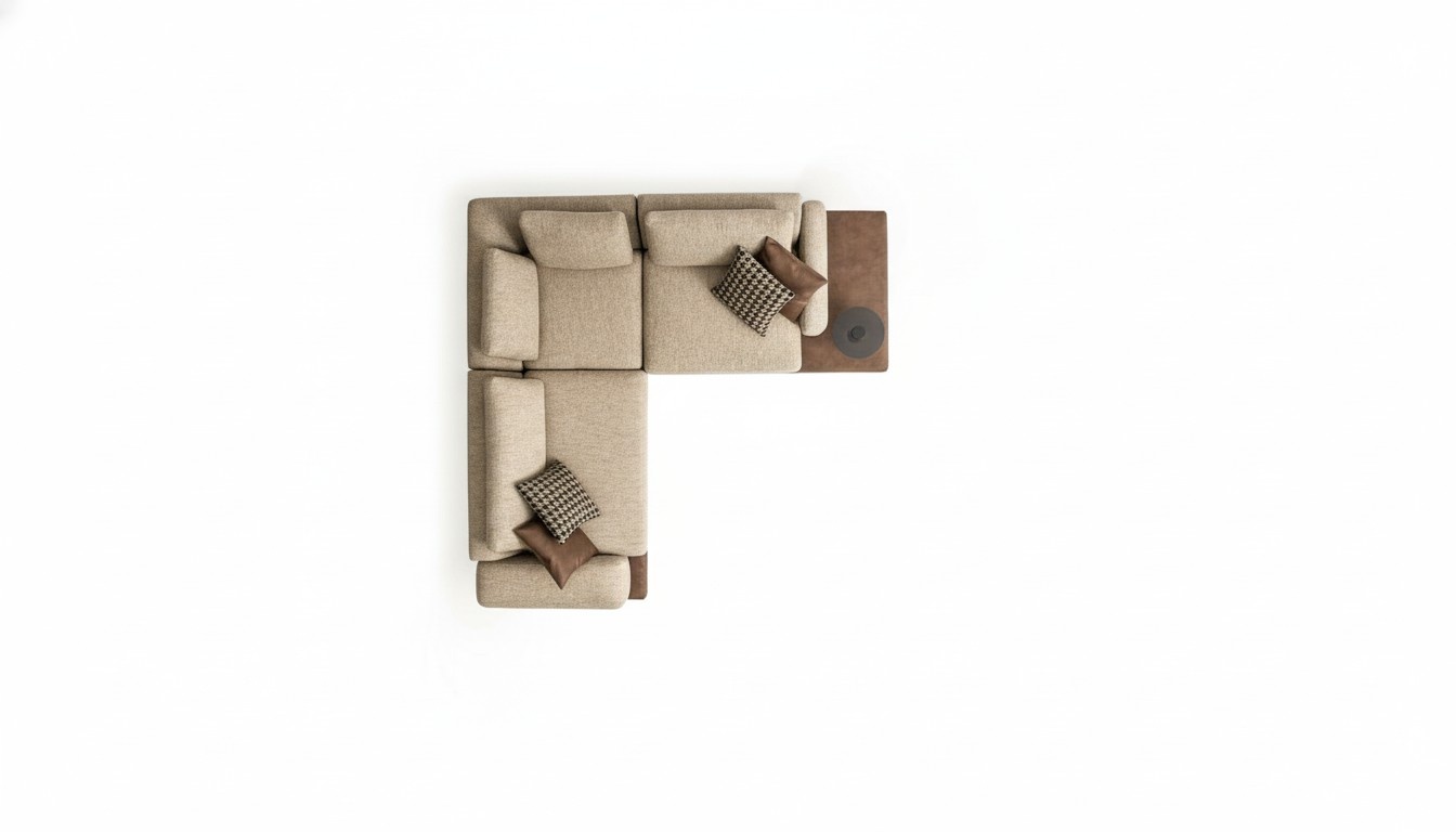 Modernes L-Form Ecksofa Wohnzimmermöbel Designer Polstersofas Textil