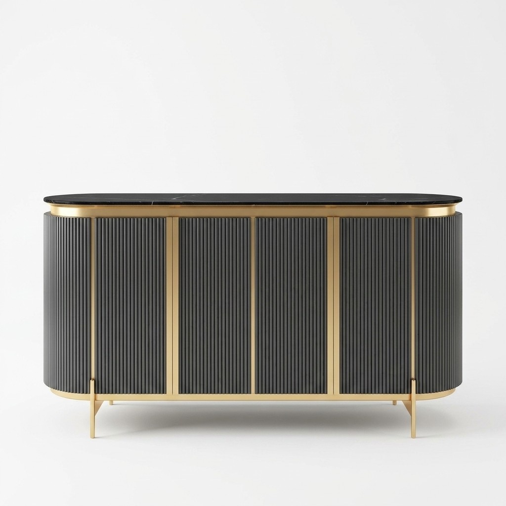 Modernes Sideboard Kommode Highboard Schrank Anrichte Hochglanz