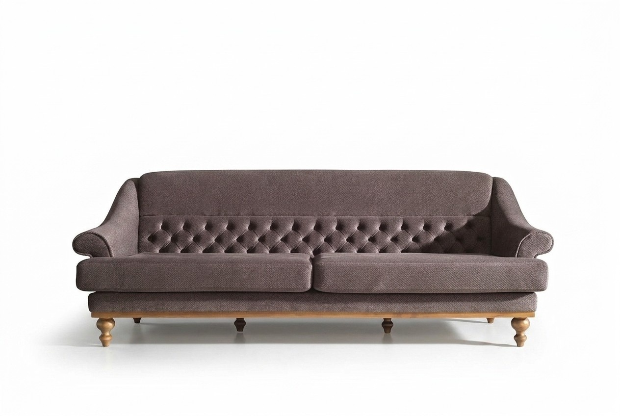 Modernes Wohnzimmer Sofa Polstercouchen Designer 3-Sitzer Textilsofas