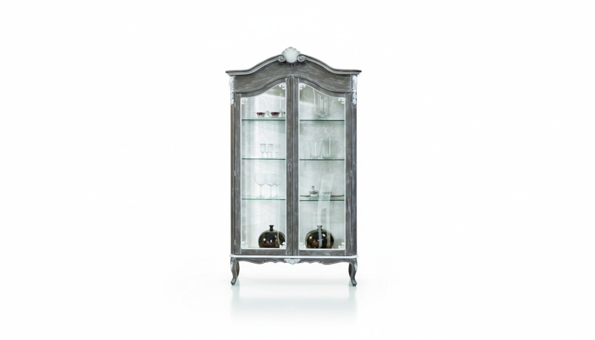 Möbel Klassische Stil Design Vitrine Wohnzimmer Schränke Glasschrank Regal Schränke Neu