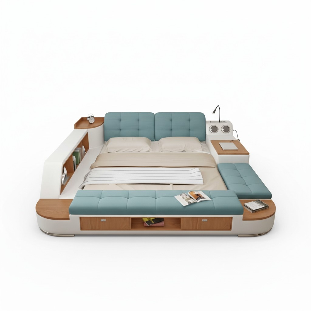 Multifunktion Betten Bett Schlafzimmer All in One Funktionsbett Sofa Doppelbett