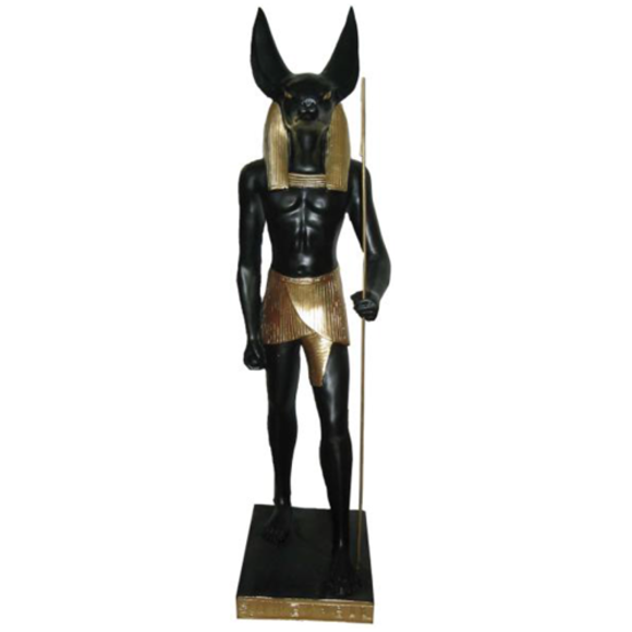 Ägyptische Figur Schakal Dekor Anubis aus Kunststoff, Groß god of death