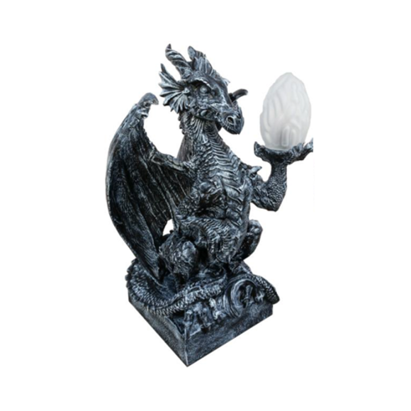 Deko Figur LAMPE Drachen Statue Skulptur 75cm Figuren Skulpturen