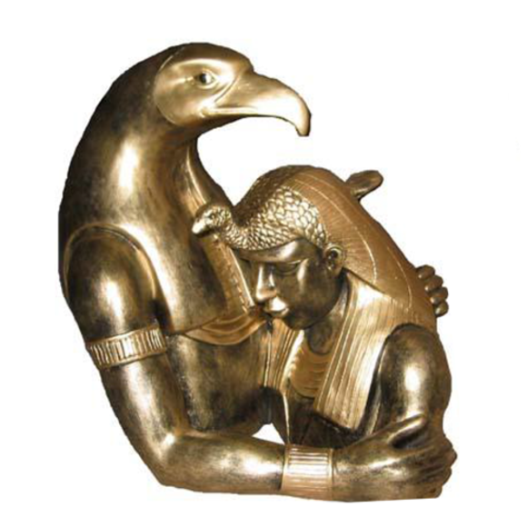Ägypten Skulptur Ramses II Büste mit Adler Ägyptische Figuren Statuen