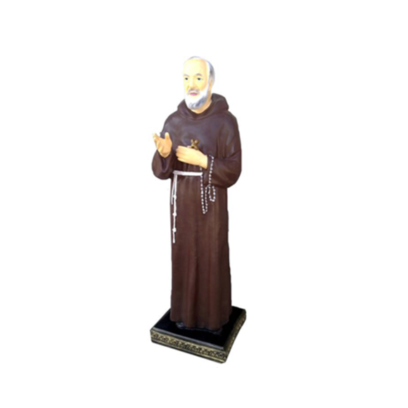 Figur Mönch Statue Pfarrer Katholik Figur Statuen Skulptur Kirche Heiliger