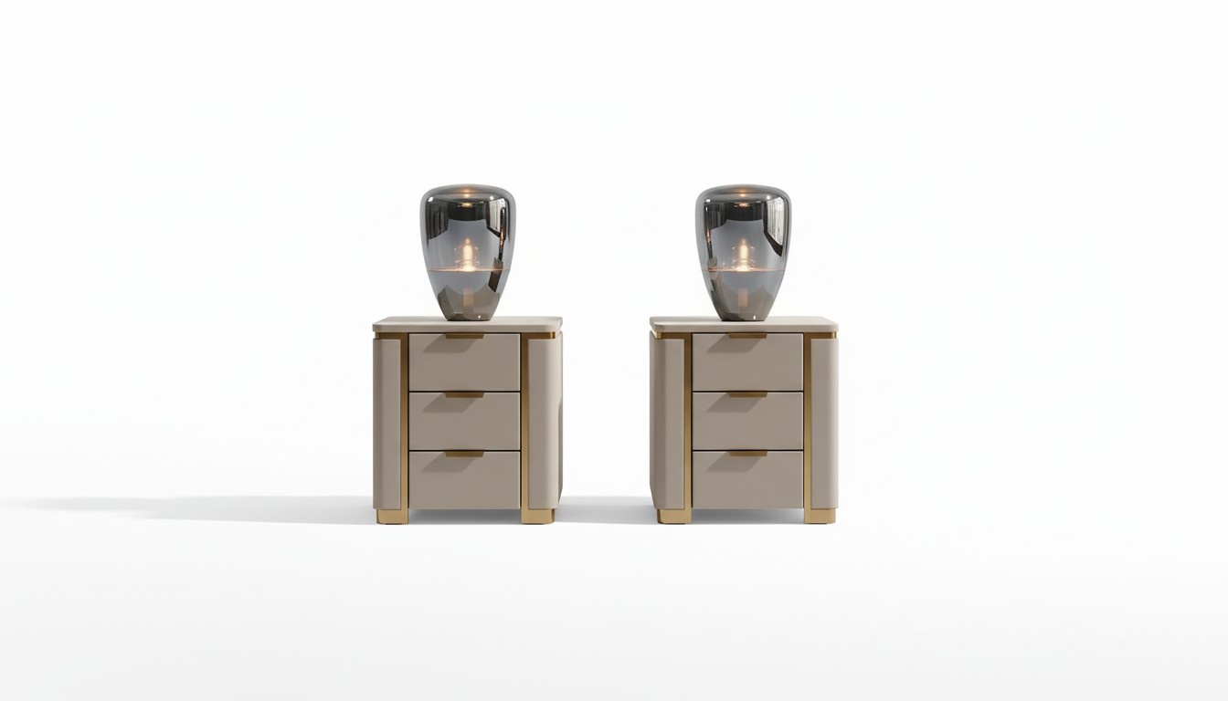 Nachttisch Kommode Konsole Beistell mit Schublade Konsolen Designer Nachtschrank