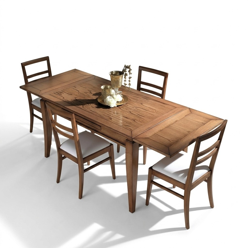 Naturholz Esstisch Tisch Design Modernes Esszimmer Schiebetisch
